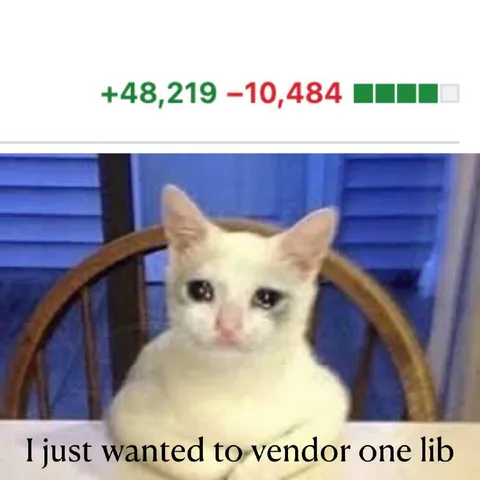 Crying Cat Wants One Library