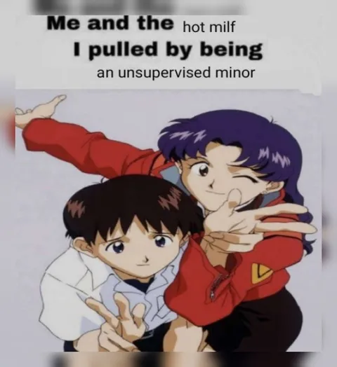 Shinji and Misato meme