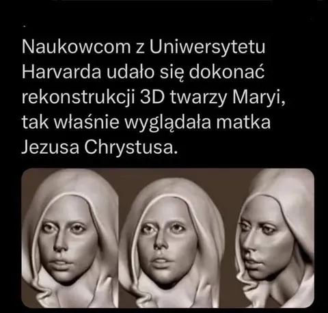 Rekonstrukcja twarzy Maryi