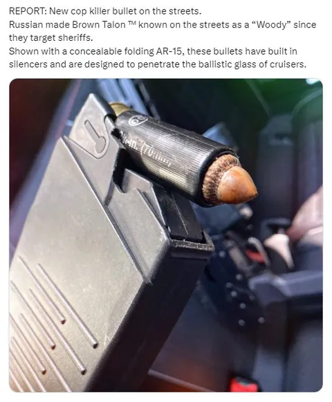 Brown Talon Cop Killer Bullet