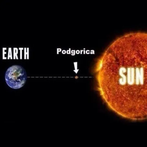 Podgorica Between Earth and Sun