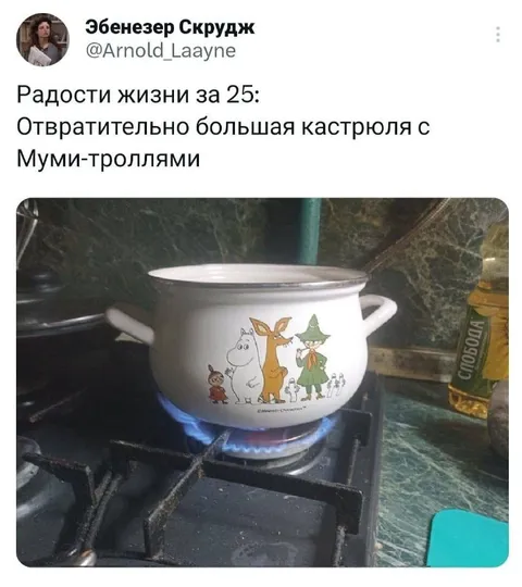 Кастрюля с Муми-троллями