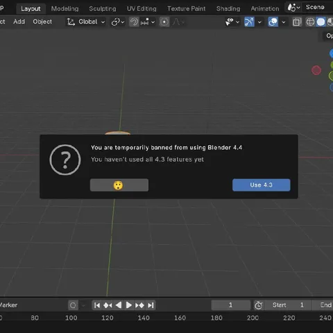 Banned From Using Blender 4.4