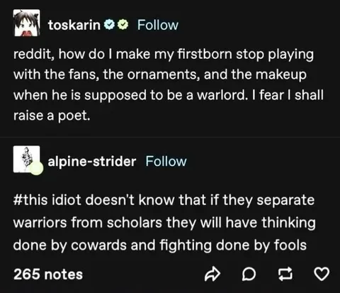 Warlord Raises a Poet