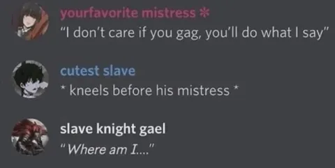 Slave Knight Gael Obeys Mistress