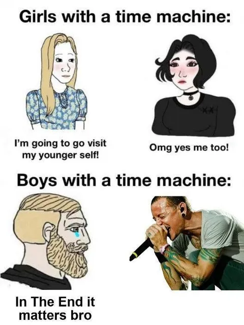 Girls and Boys with a Time Machine
