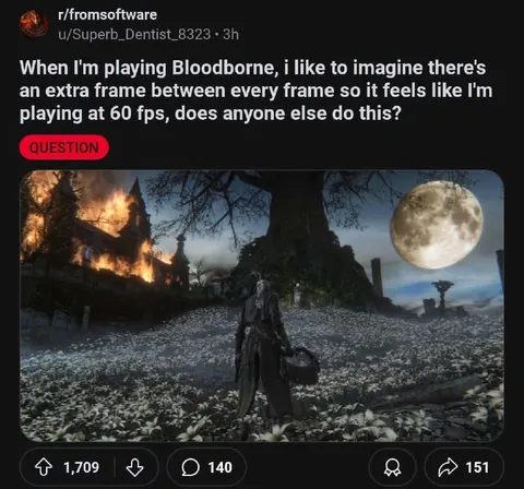 Bloodborne Extra Frames at 60 FPS