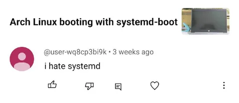 Arch Linux Systemd Boot Joke