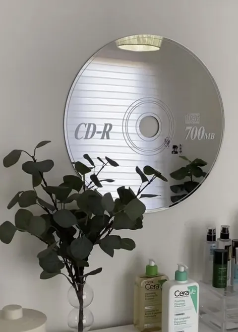 CD-R Bathroom Mirror