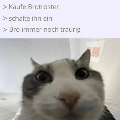 Bro immer noch traurig