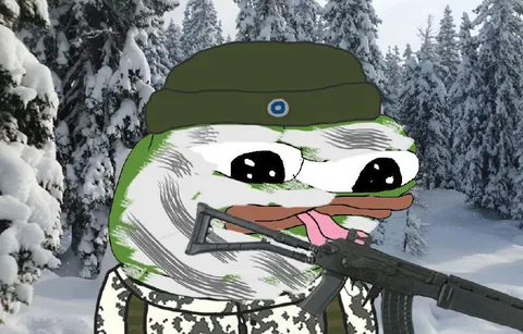 Пепе в зимнем лесу