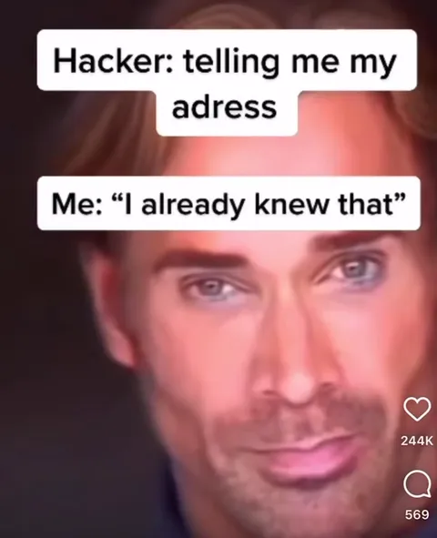 Hacker Tells Me My Address