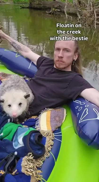 Floating on the Creek with the Bestie