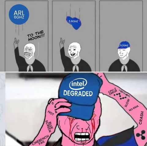 Intel Degraded To the Moon