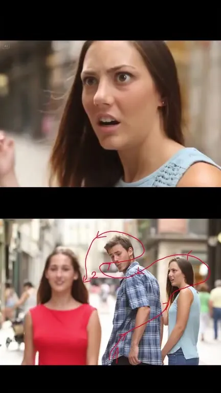 Distracted Boyfriend Meets Skateboarding Pug