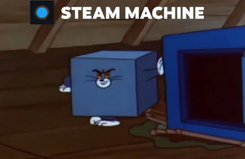 Steam Machine Cartoon Reaction