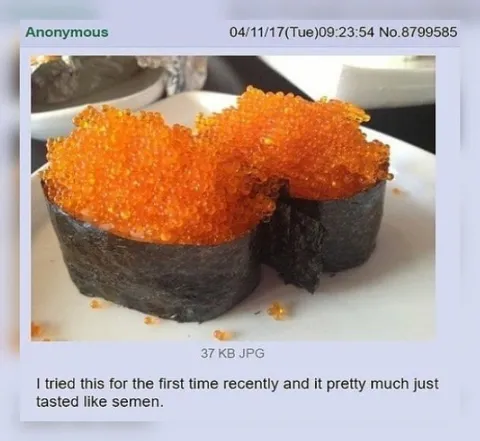 Caviar Tastes Like Semen