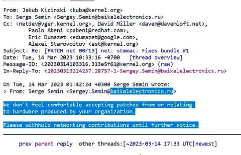 Linux Rejects Baikal Patches