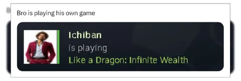 Ichiban Playing His Own Game
