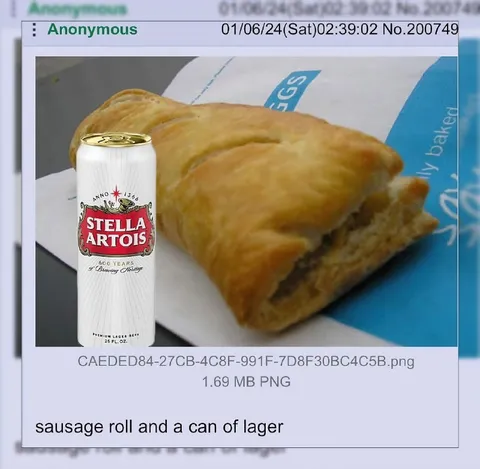 Sausage Roll and Lager