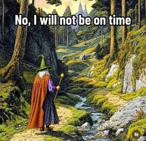 Wizard Refuses to Be on Time