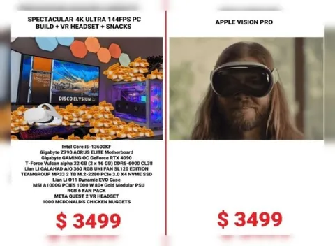 PC Build vs Apple Vision Pro
