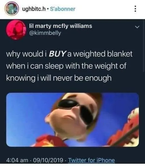 Never Be Enough Weighted Blanket