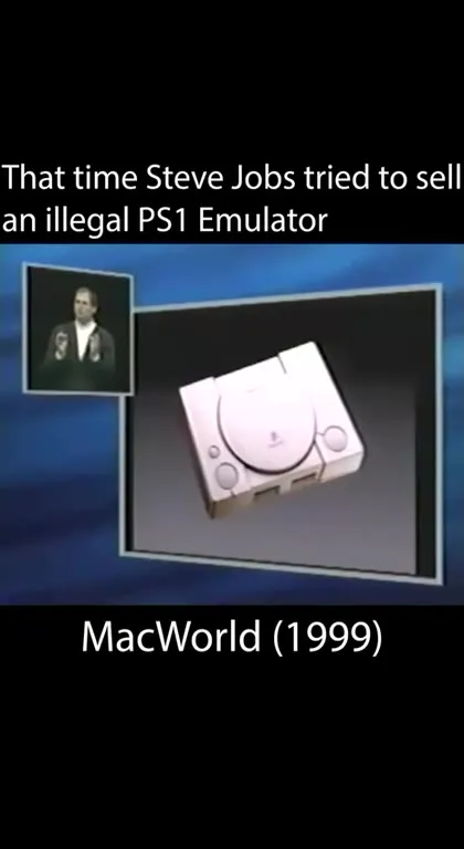 Steve Jobs Sells a PS1 Emulator