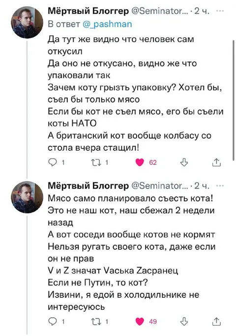 Коты НАТО и мясо