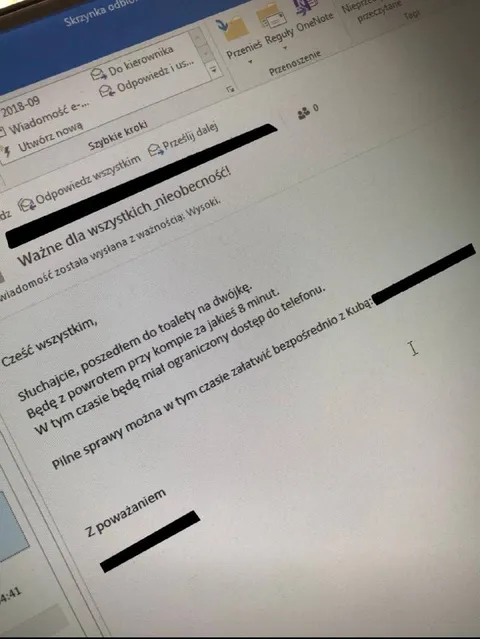 Poszedłem do toalety na dwójkę