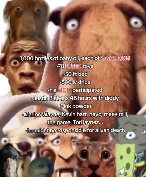 Diddy Conspiracy Reaction Collage