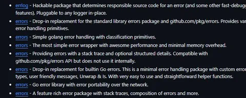 Every Go Errors Package Ever