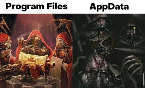 Program Files vs AppData