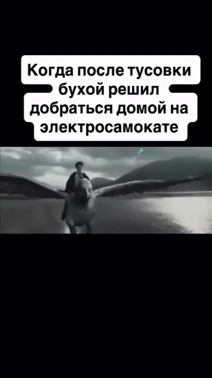 Пьяная поездка на электросамокате