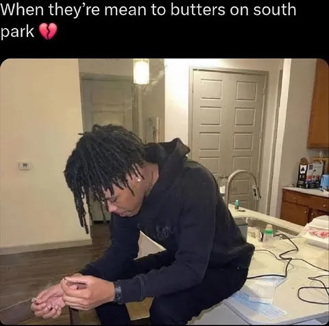 Mean to Butters on South Park