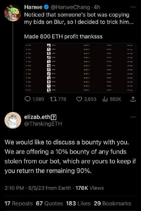 The Bot Bounty Negotiation