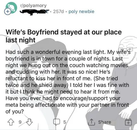 Wife's Boyfriend Stayed Over