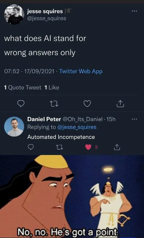 AI Means Automated Incompetence