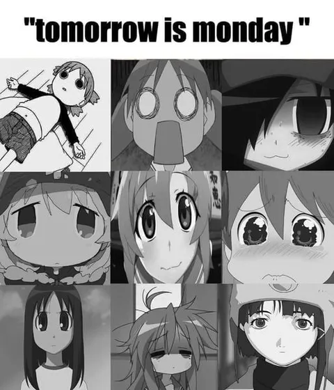 Tomorrow Is Monday Anime Reactions