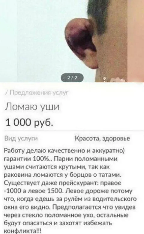 Ломаю уши за 1000 рублей