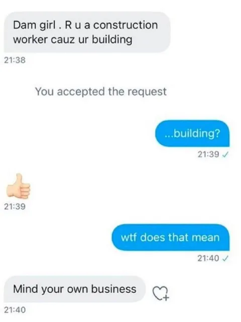 Building Pickup Line Misunderstanding