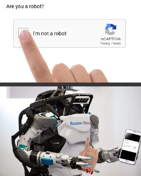 Robot Fails the CAPTCHA