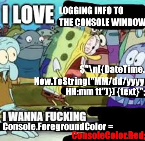 I Love Logging to Console