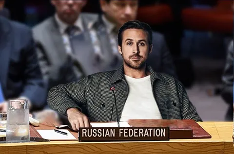 Ryan Gosling at Russian Federation