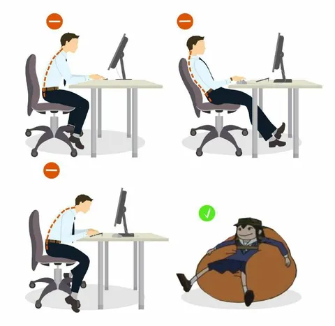 Правильная поза для работы