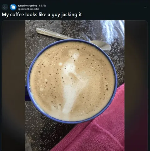 Coffee Foam Looks Like Masturbation