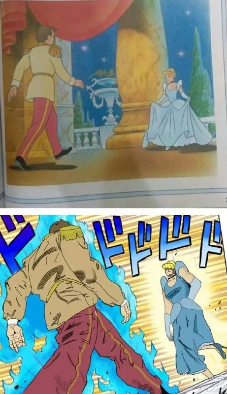 Золушка в стиле ДжоДжо