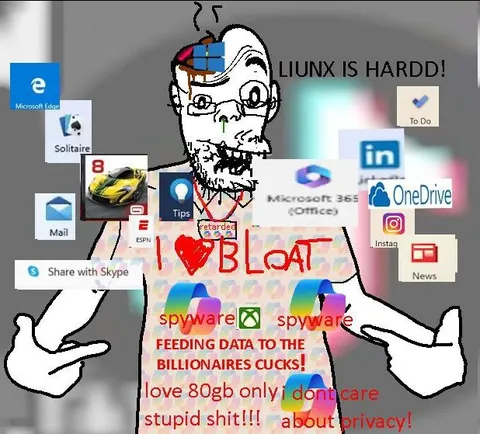 Linux Is Hardd Bloatware Meme