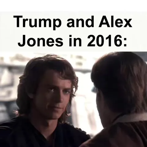 Trump and Alex Jones Mustafar Duel