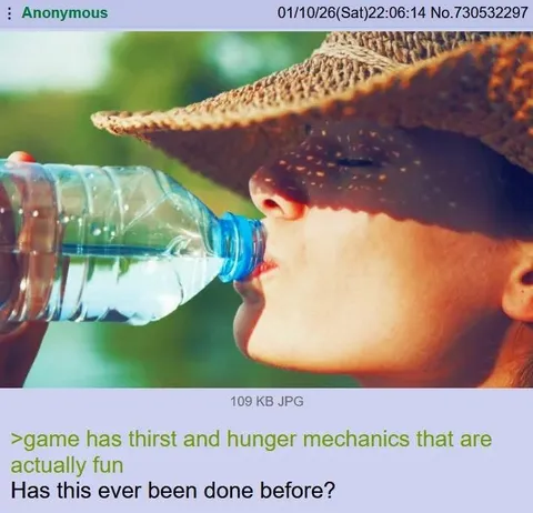 Game Has Thirst and Hunger Mechanics